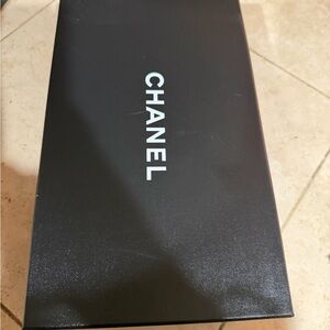 CHANEL Black empty shoe Box
